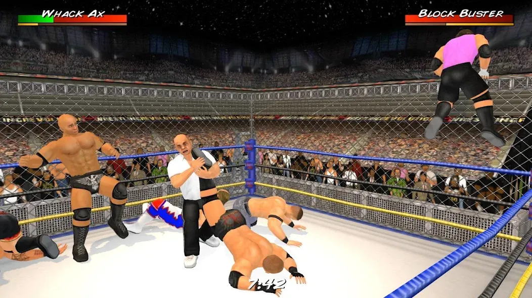 Wrestling Revolution 3D (Реслинг Революшн 3Д)  [МОД Бесконечные монеты] Screenshot 1