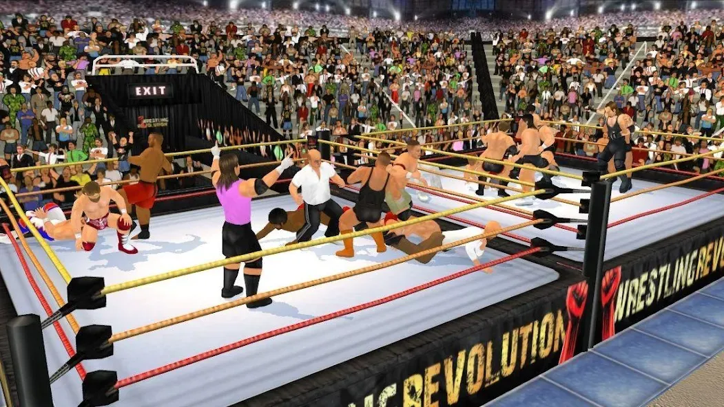 Wrestling Revolution 3D (Реслинг Революшн 3Д)  [МОД Бесконечные монеты] Screenshot 5