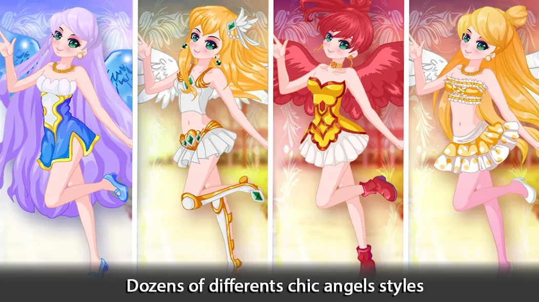 Dress Up Angel Anime Girl Game  [МОД Много денег] Screenshot 4