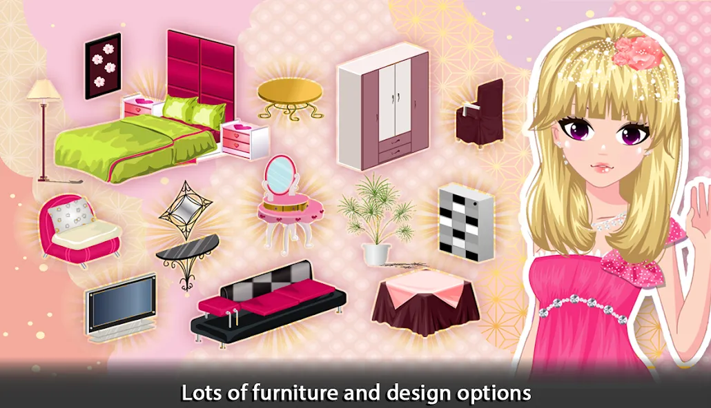 Girl Doll House - Room Design  [МОД Много денег] Screenshot 3