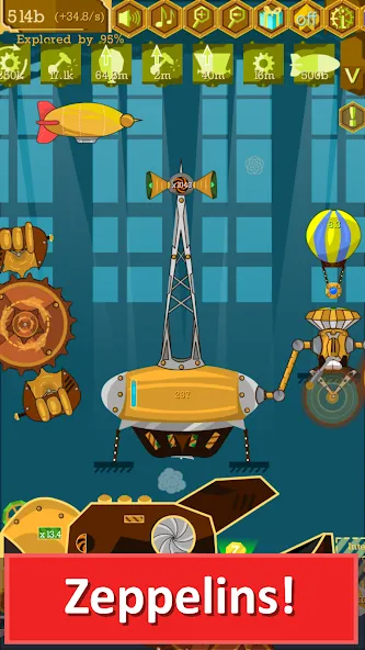 Steampunk Idle Gear Spinner (Стеампанк Идл Спиннер Фабрика)  [МОД Все открыто] Screenshot 4