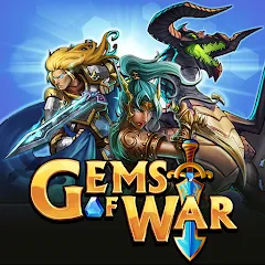 Скачать взлом Gems of War - Match 3 RPG (Гемс оф Вар)  [МОД Много монет] на Андроид