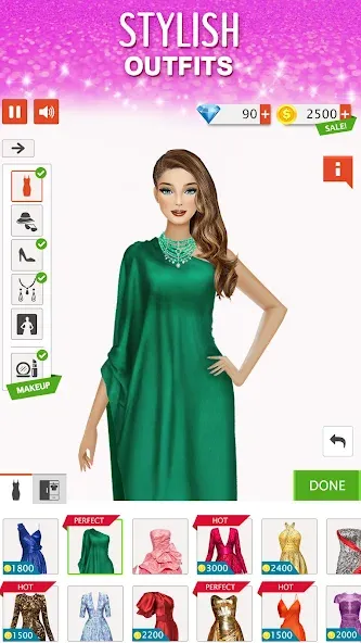 Fashion Stylist: Dress Up Game  [МОД Много денег] Screenshot 2