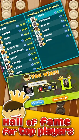 Backgammon Arena (Бэкгаммон Арена)  [МОД Menu] Screenshot 4