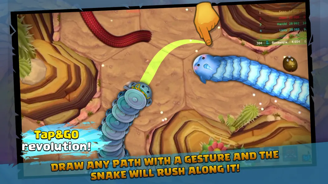 Little Big Snake (Литл Биг Снейк)  [МОД Много монет] Screenshot 2