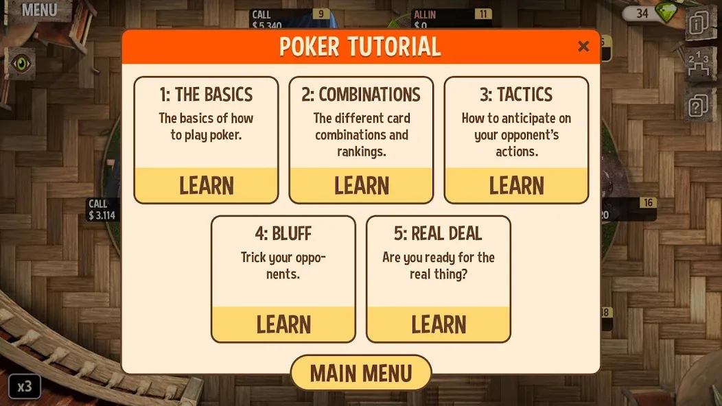 Learn Poker - How to Play  [МОД Меню] Screenshot 3