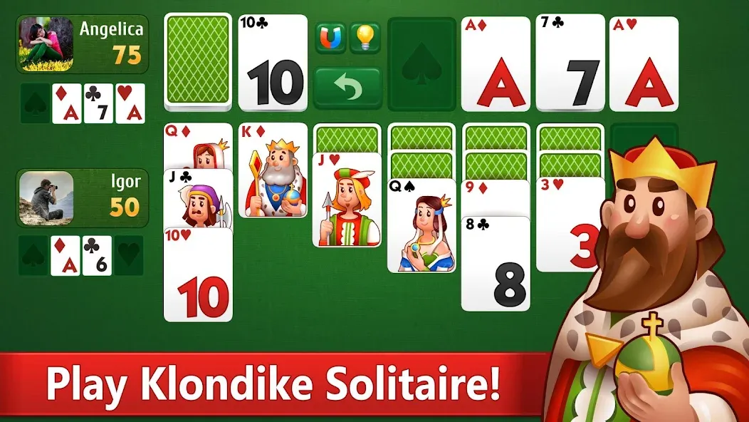 Klondike Solitaire card game  [МОД Unlimited Money] Screenshot 1