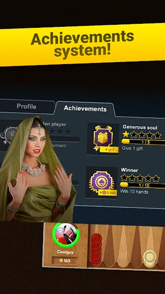 Backgammon Short Arena  [МОД Много монет] Screenshot 4