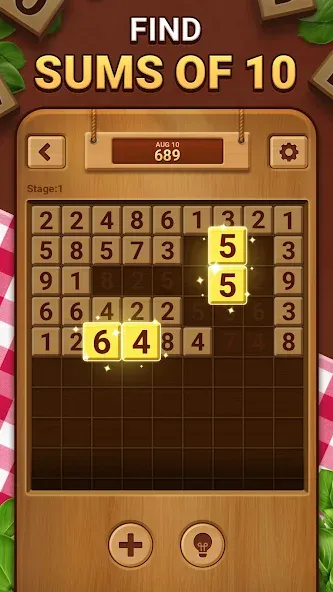 Woodber - Classic Number Game (Вудбер)  [МОД Бесконечные монеты] Screenshot 2