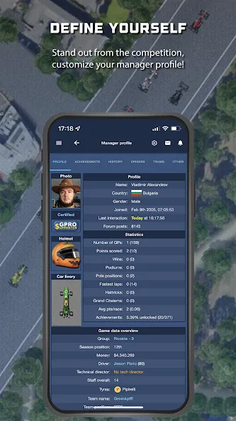 GPRO - Classic racing manager (ГПРО)  [МОД Menu] Screenshot 2
