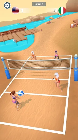 Beach Volleyball Game (Бичволлейбол игра)  [МОД Unlimited Money] Screenshot 2