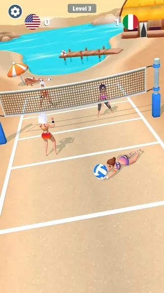 Beach Volleyball Game (Бичволлейбол игра)  [МОД Unlimited Money] Screenshot 3