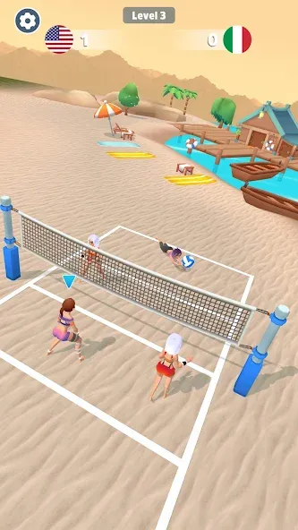 Beach Volleyball Game (Бичволлейбол игра)  [МОД Unlimited Money] Screenshot 5