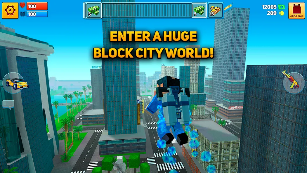 Block City Wars: Pixel Shooter (Блок Сити Варс)  [МОД Бесконечные деньги] Screenshot 2