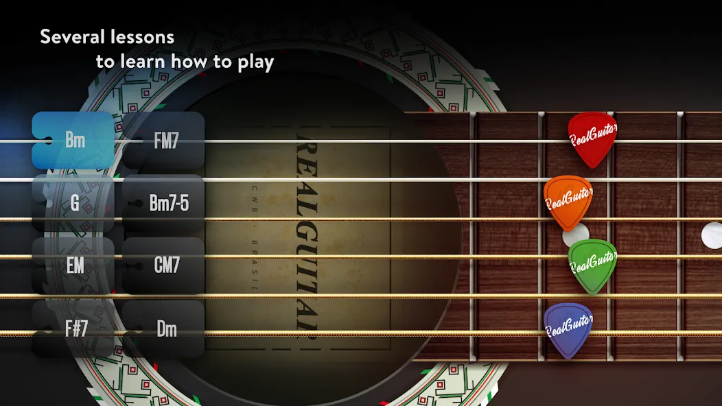 Real Guitar: lessons & chords (Реал Гитар)  [МОД Меню] Screenshot 2