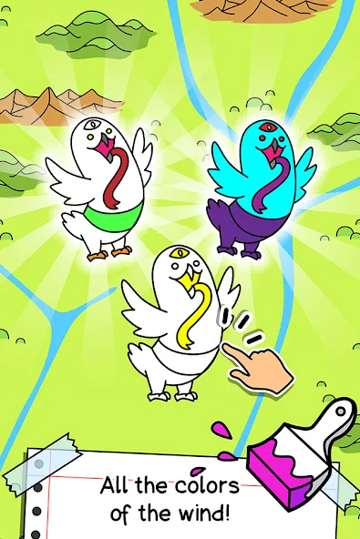 Birds Evolution: Merge Game (Брдс Эволюшн)  [МОД Бесконечные деньги] Screenshot 3