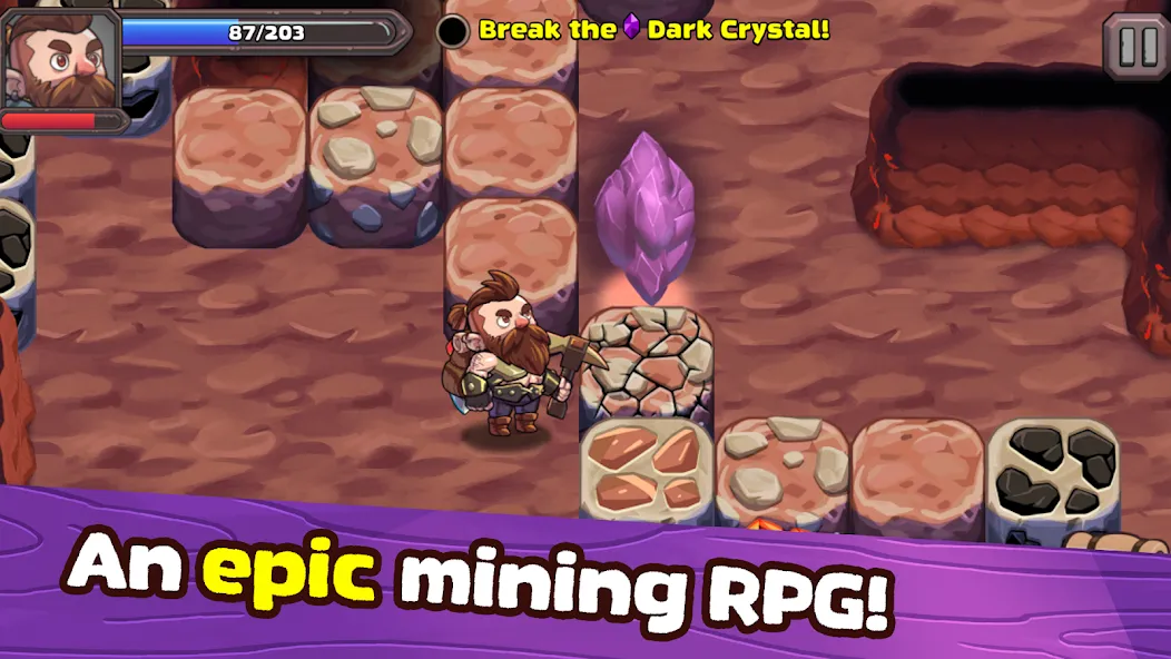 Mine Quest 2: RPG Mining Game (Мине Квест 2)  [МОД Все открыто] Screenshot 1