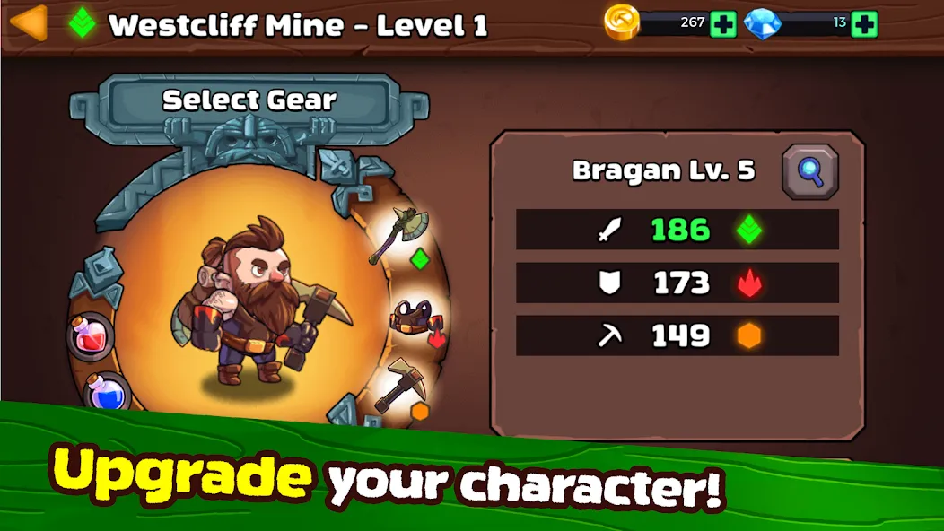 Mine Quest 2: RPG Mining Game (Мине Квест 2)  [МОД Все открыто] Screenshot 3