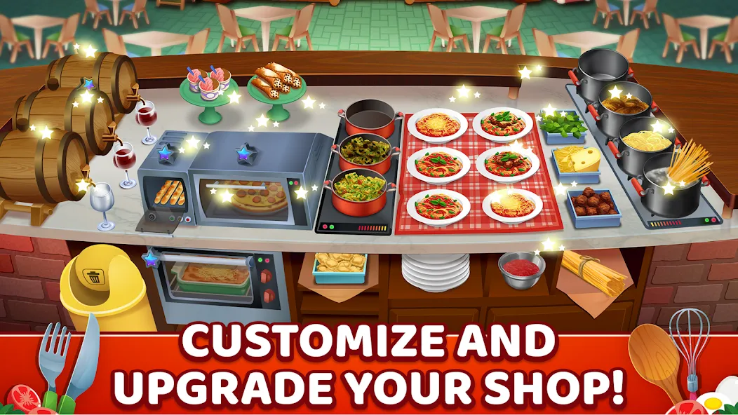 My Pasta Shop: Cooking Game (Мой Паста Шоп)  [МОД Все открыто] Screenshot 4