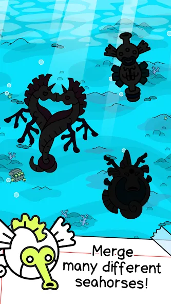 Seahorse Evolution: Sea Mutant (Сиходеволюция)  [МОД Unlimited Money] Screenshot 3