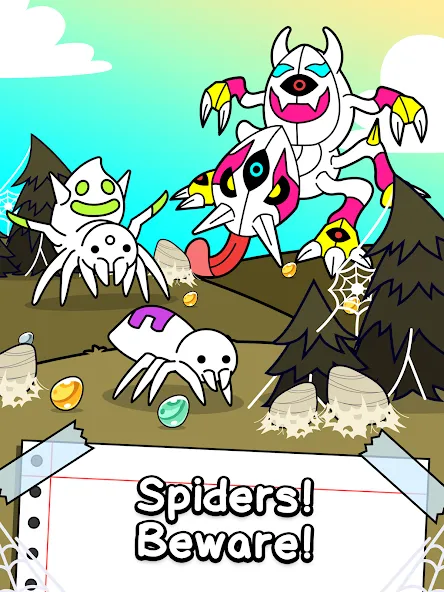 Spider Evolution: Idle Game (Спайдер Эволюшн)  [МОД Все открыто] Screenshot 5