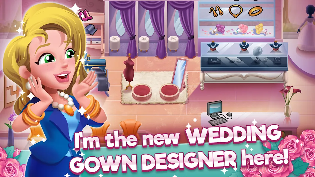 Wedding Salon Dash Bridal Shop (Свадебный салон Дэш Бутик невест)  [МОД Бесконечные деньги] Screenshot 1