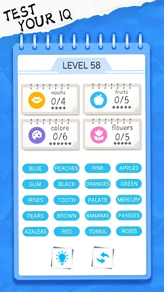 Word Sort: Association Connect (Соннект Колорс)  [МОД Бесконечные монеты] Screenshot 5