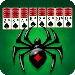 Скачать взлом Spider Solitaire: Card Game (Спайдер Солитер)  [МОД Все открыто] на Андроид