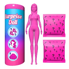 Скачать взлом Color Reveal Suprise Doll Game (Цветной сюрпризный кукольный игровой набор)  [МОД Mega Pack] на Андроид