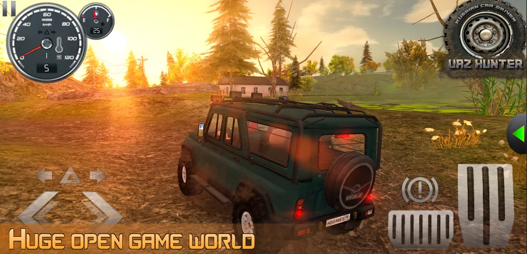 Russian Car Driver Uaz Hunter  [МОД Unlimited Money] Screenshot 2