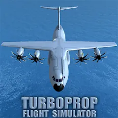 Скачать взлом Turboprop Flight Simulator (Турбовинтовой симулятор полета 3D)  [МОД Mega Pack] на Андроид