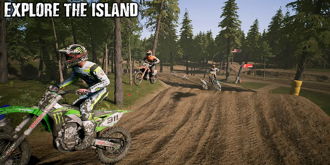 KTM MX Dirt Bikes Unleashed 3D (КТМ МХ Грязевые мотоциклы Освобожденные 3D)  [МОД Много денег] Screenshot 1