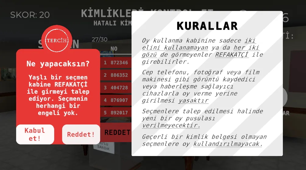 Seçim 2023 Müşahit oyunu  [МОД Бесконечные монеты] Screenshot 5