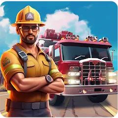 Скачать взлом Real Firefighter 3D Simulator (Реальный Пожарник 3D Симулятор)  [МОД Бесконечные деньги] на Андроид