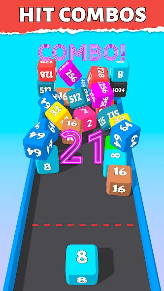 Bounce Merge 2048 Join Numbers  [МОД Бесконечные монеты] Screenshot 5