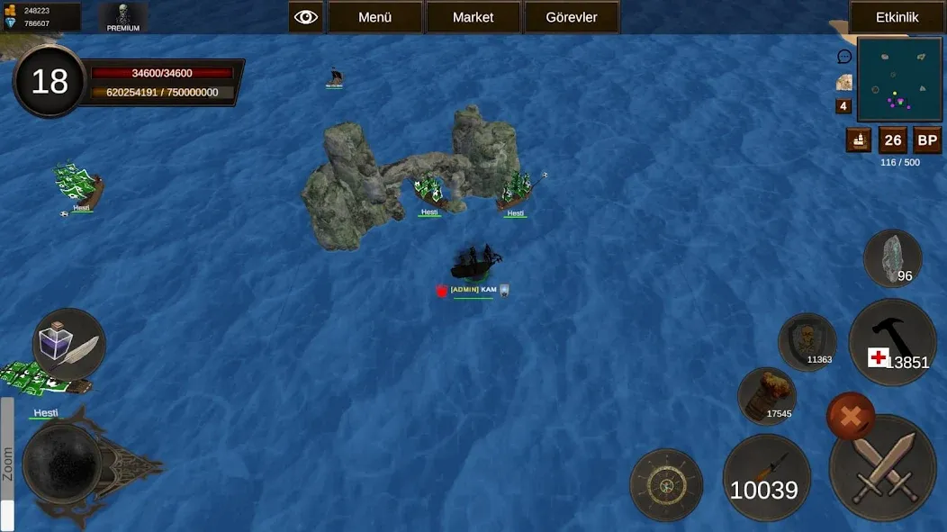 Naval Battle Online (Навальное Сражение Онлайн)  [МОД Mega Pack] Screenshot 1