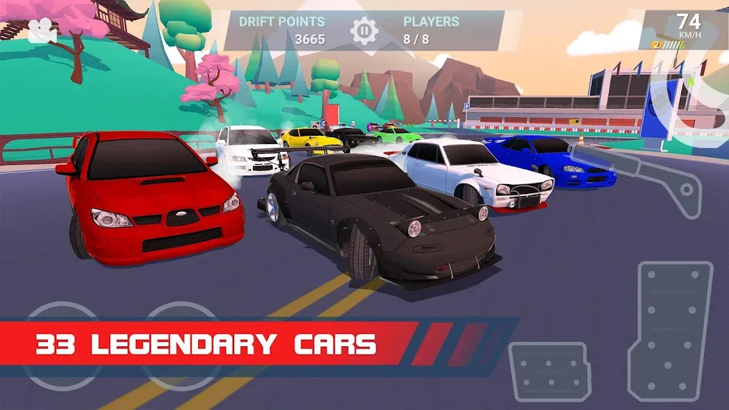 Drift Clash Online Racing (Дрифт Клаш)  [МОД Бесконечные деньги] Screenshot 4