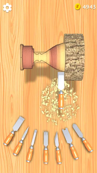 Wood Turning 3D - Carving Game  [МОД Unlocked] Screenshot 2