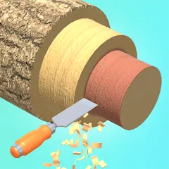 Скачать взлом Wood Turning 3D - Carving Game [МОД Unlocked] на Андроид