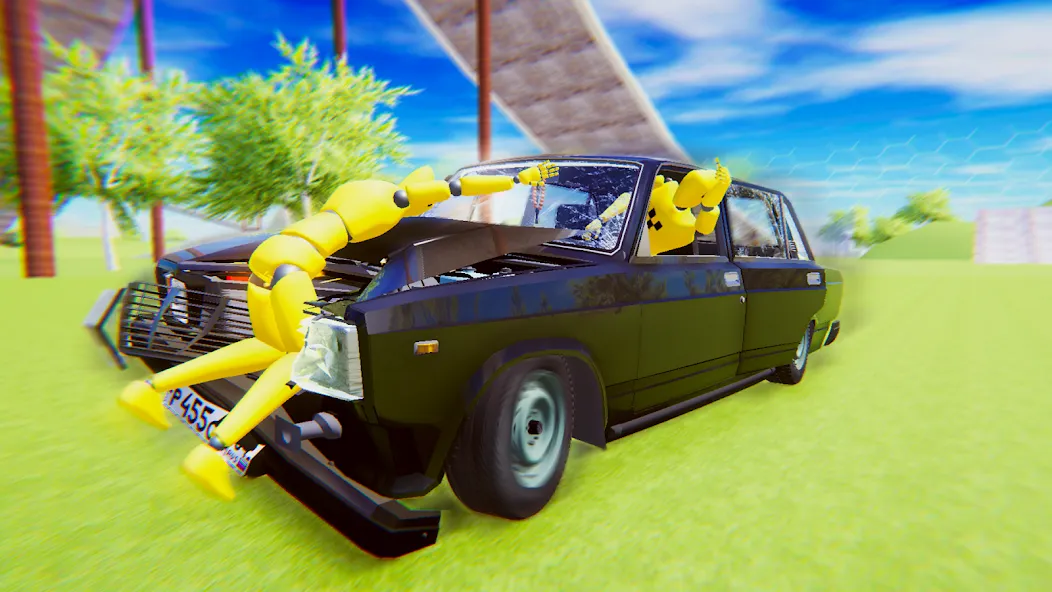 VAZ Crash Test Simulator 2  [МОД Mega Pack] Screenshot 4