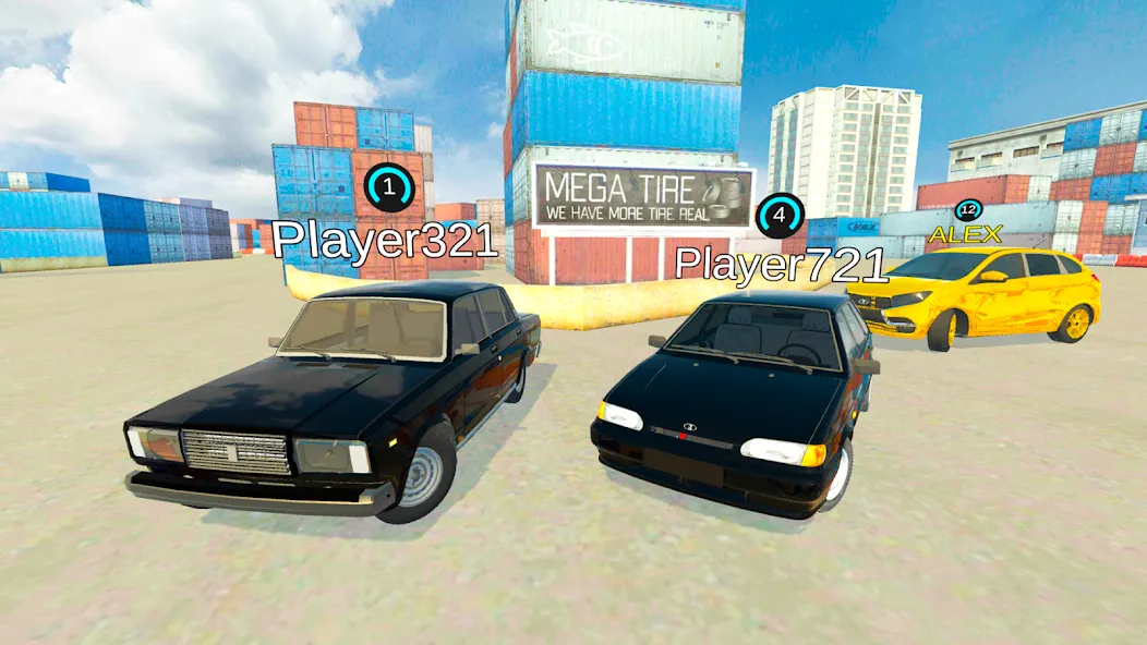 Lada Drift Simulator - Online  [МОД Меню] Screenshot 2