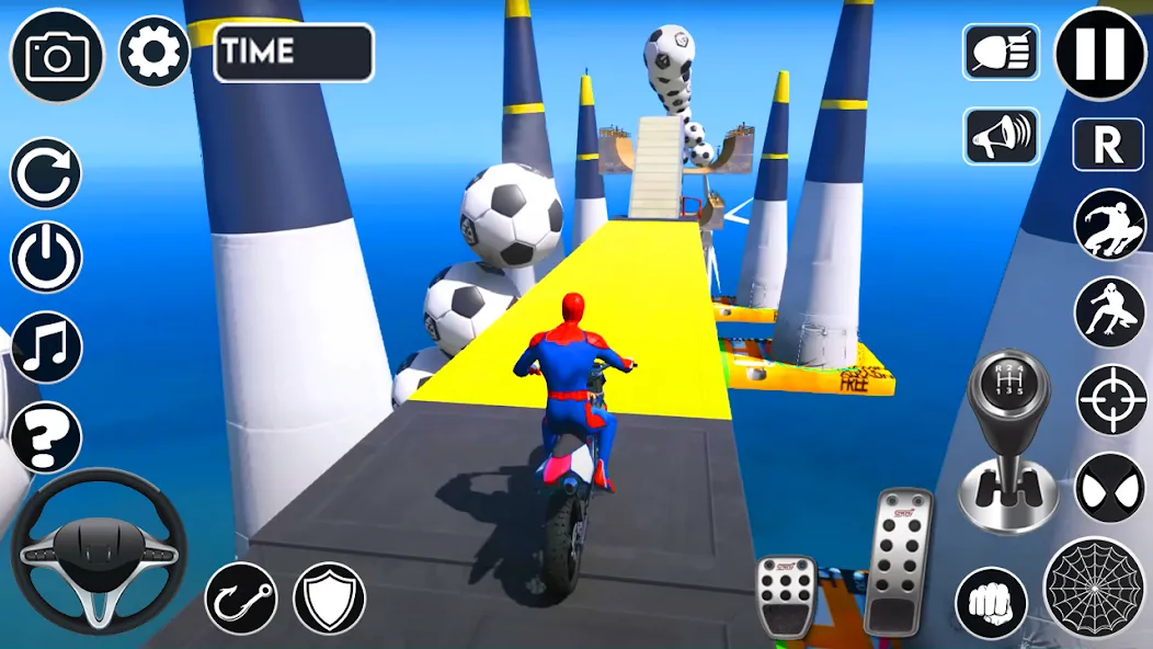 Superhero Tricky Bike Stunt (упергерой Трики Байк Стант)  [МОД Меню] Screenshot 5