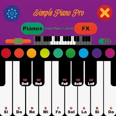 Скачать взлом Simple Piano Pro (Симпл Пиано Про) [МОД Menu] на Андроид
