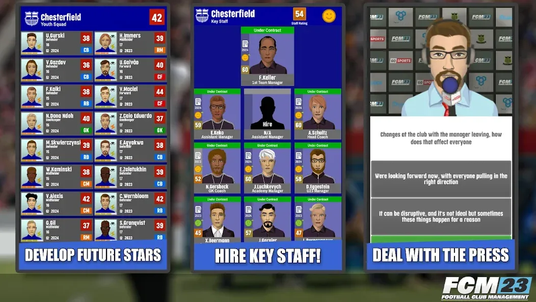 FCM23 Soccer Club Management (Футбольное клубное управление 2023)  [МОД Много денег] Screenshot 4