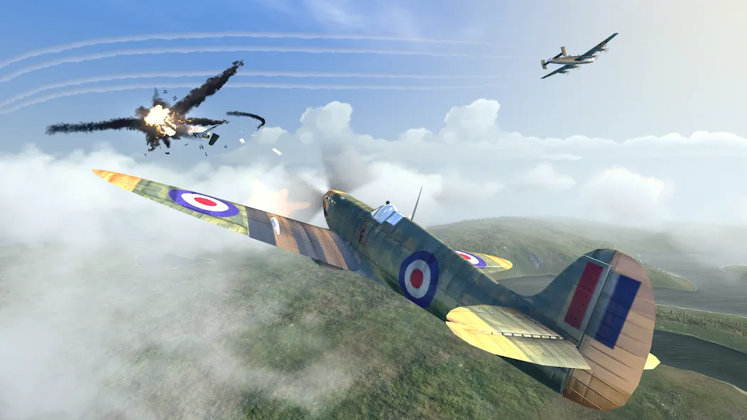 Warplanes: WW2 Dogfight (Варплейнс)  [МОД Много денег] Screenshot 1