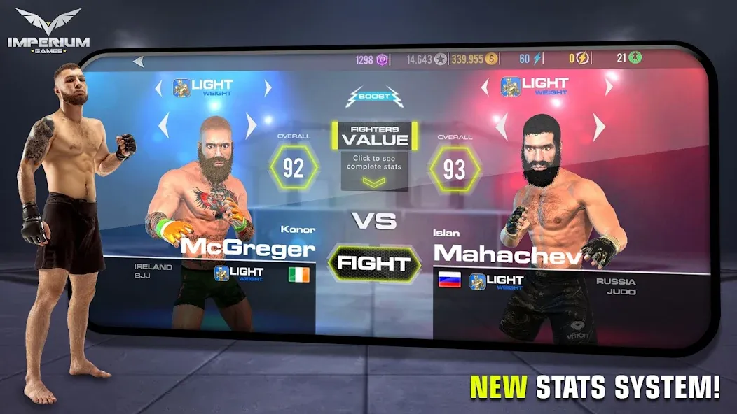 MMA - Fighting Clash 23 (смешанные боевые искусства)  [МОД Меню] Screenshot 5