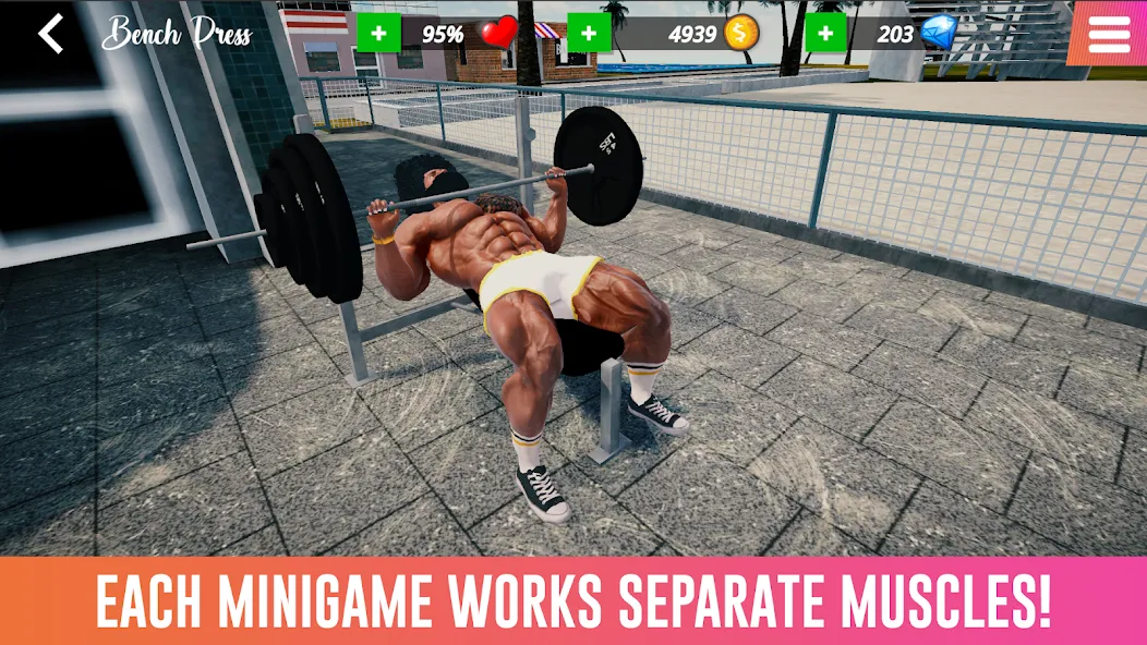 Iron Muscle IV - GYM simulator (Айрон Масл АйВи)  [МОД Unlimited Money] Screenshot 3