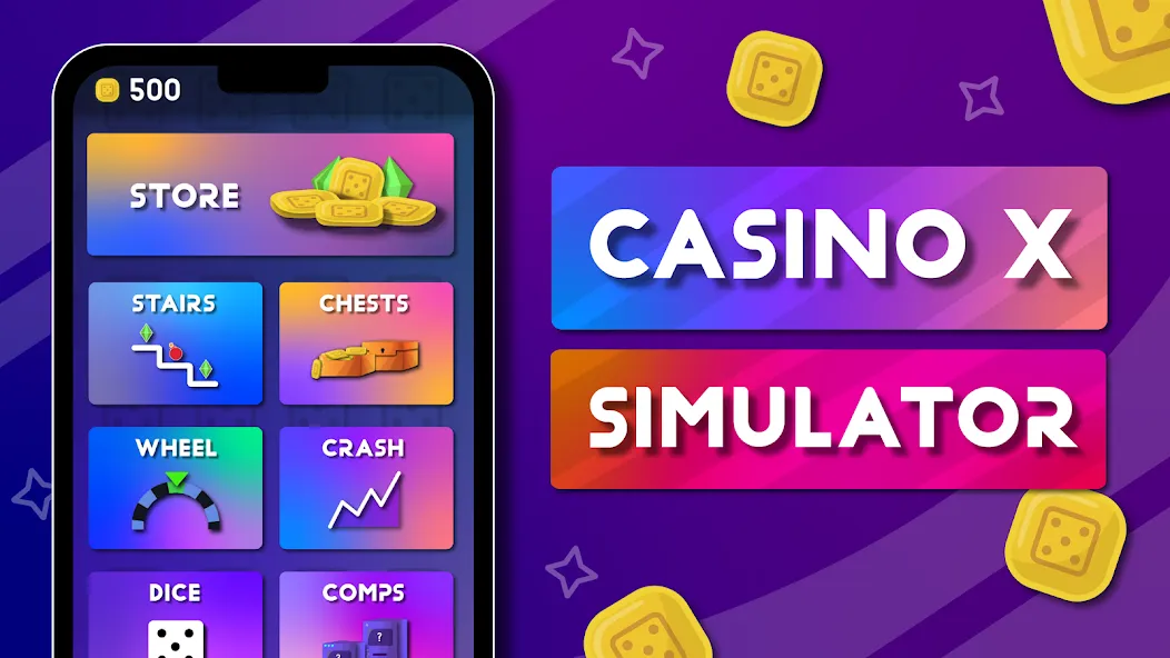 Casino X - Casino Simulator (Казино Икс)  [МОД Unlimited Money] Screenshot 1