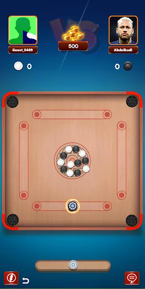 Carrom Board Clash : Pool game (Карром борд пул игра)  [МОД Бесконечные монеты] Screenshot 1