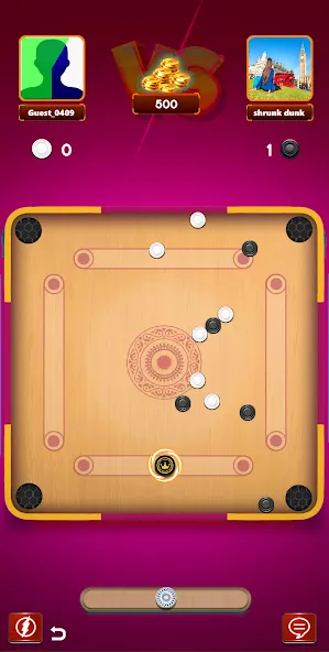 Carrom Board Clash : Pool game (Карром борд пул игра)  [МОД Бесконечные монеты] Screenshot 3